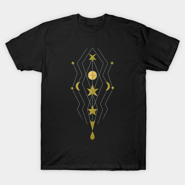 Spider Moon Maze T-Shirt by Sybille